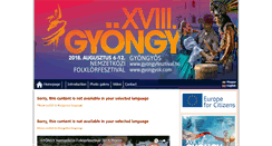 Desktop Screenshot of gyongyfesztival.hu