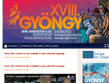 Tablet Screenshot of gyongyfesztival.hu